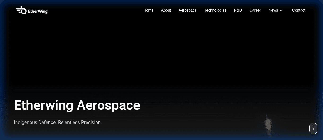 EtherWing Aerospace website by VertexWave