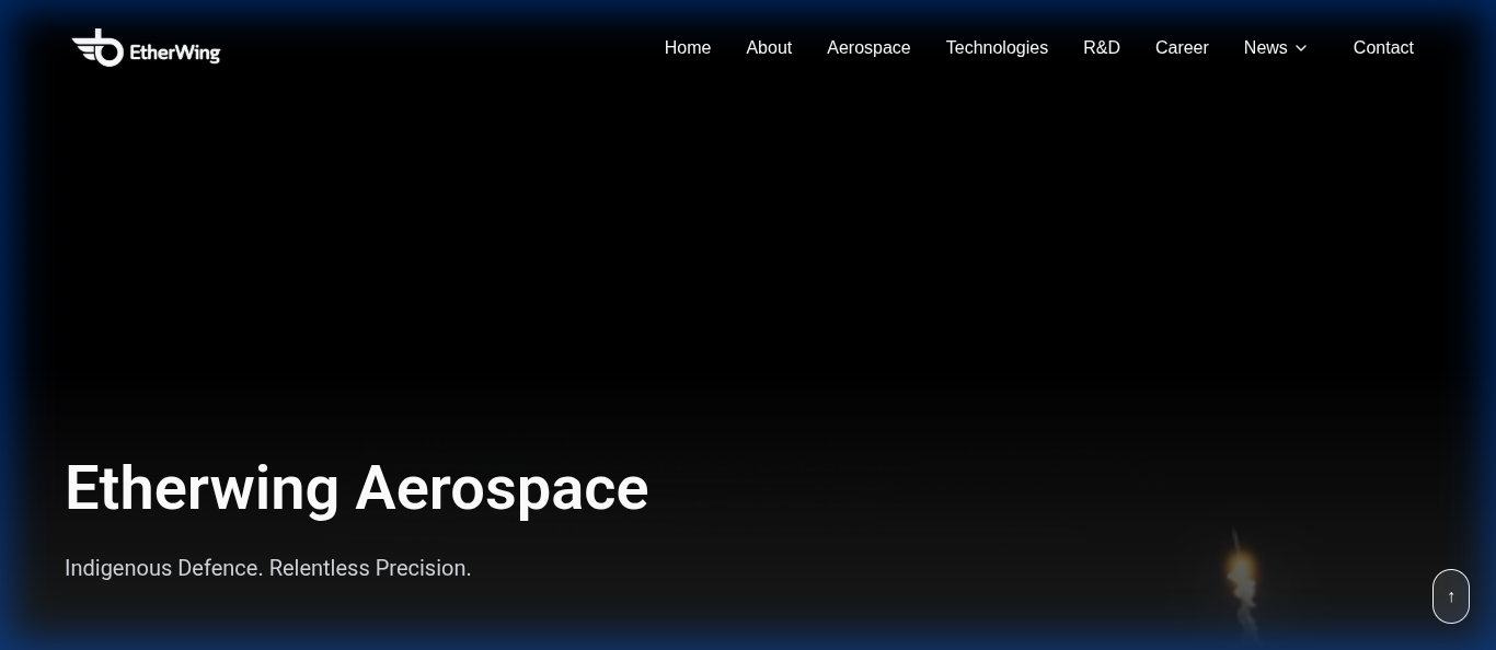 EtherWing Aerospace - Web Development Project by VertexWave Bengaluru